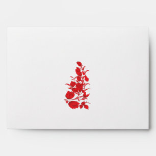 Rose Madder, Thunderbird design floral Enveloppe