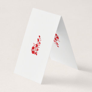 Rose Madder, Thunderbird floral design Business Card
