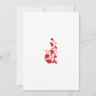 Rose Madder, Thunderbird floral design Holiday Card