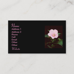 Rose Mallow Profile Business Card
