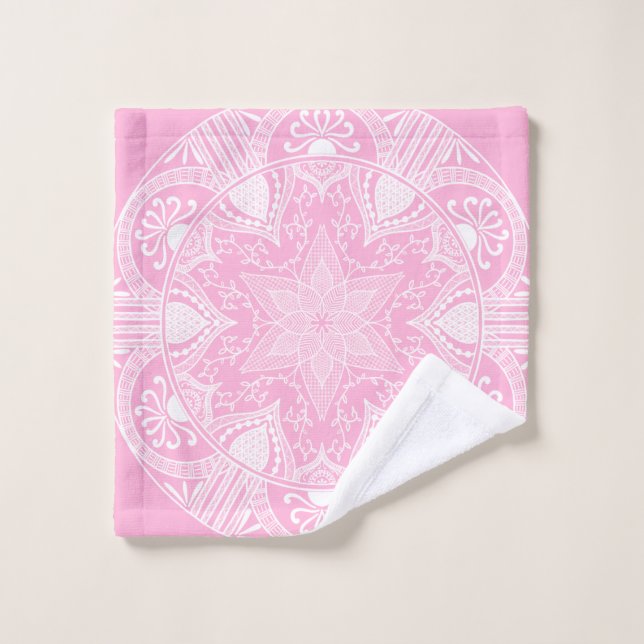 Rose Mandala (Gant de toilette)