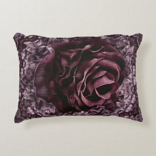 Rose Mandala Accent Pillow