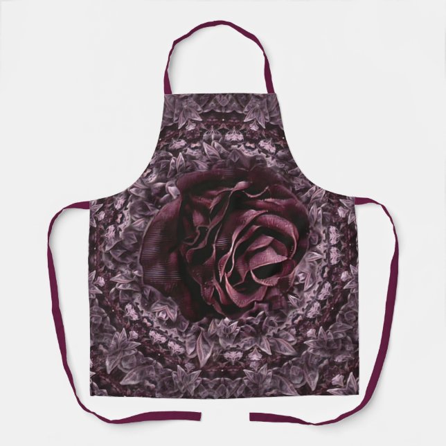 Rose Mandala  Apron (Front)