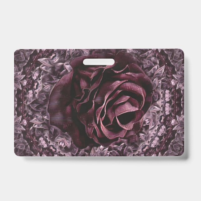 Rose Mandala  Badge (Front)