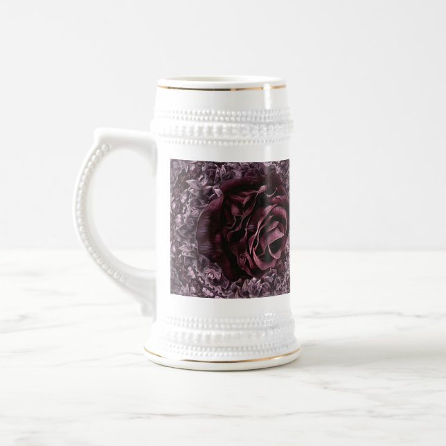 Rose Mandala  Beer Stein (Left)