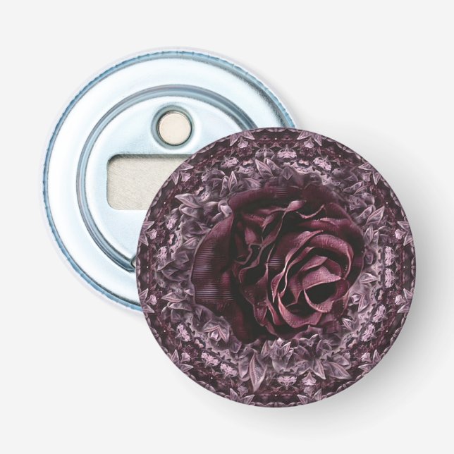 Rose Mandala  Bottle Opener (Front)