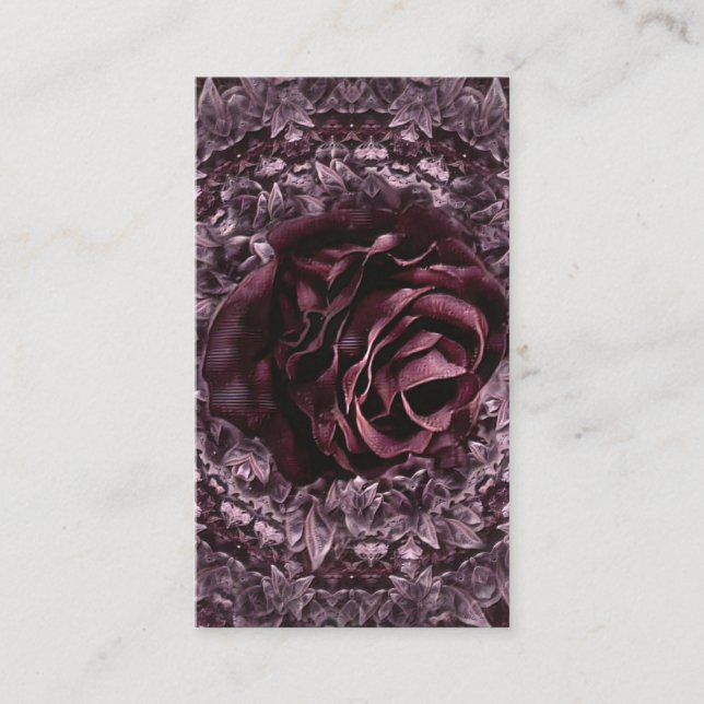 Rose Mandala  Business Card (Front)