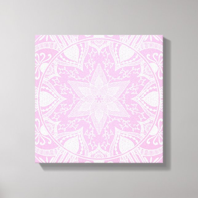 Rose Mandala Canvas Print (Front)