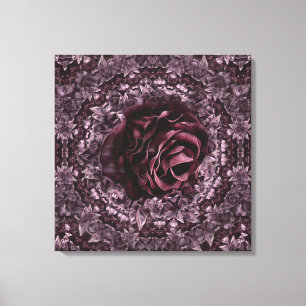 Rose Mandala Canvas Print