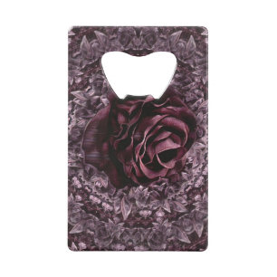 Rose Mandala Credit Card Bottle Opener