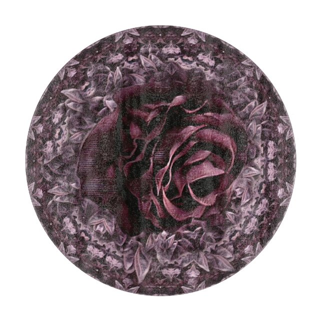 Rose Mandala  Cutting Board (Front)