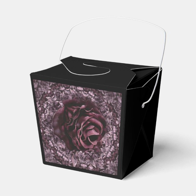 Rose Mandala  Favor Box (Front Side)
