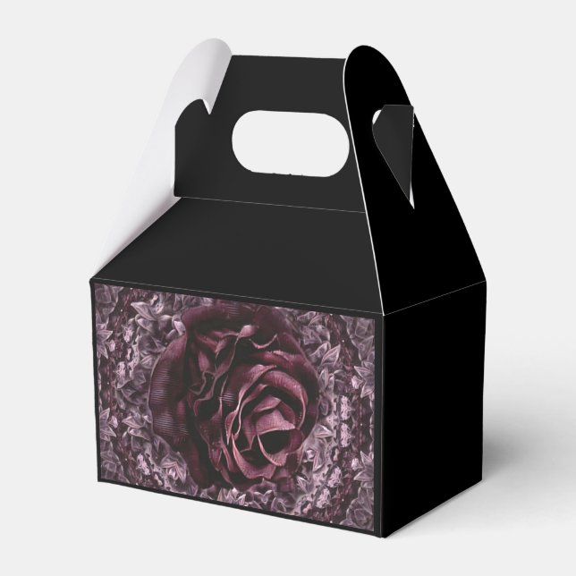 Rose Mandala  Favor Box (Front Side)