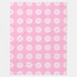 Rose Mandala Fleece Blanket