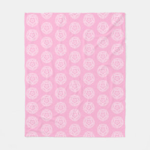 Rose Mandala Fleece Blanket