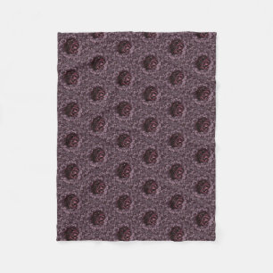 Rose Mandala  Fleece Blanket