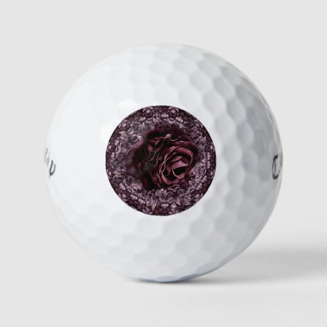 Rose Mandala  Golf Balls (Front)