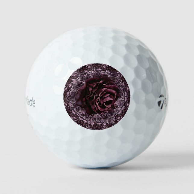 Rose Mandala  Golf Balls (Front)