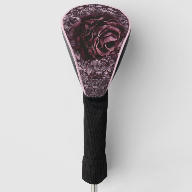 Rose Mandala  Golf Head Cover (Front)