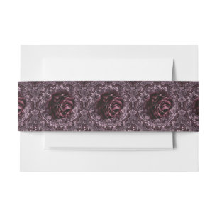 Rose Mandala Invitation Belly Band