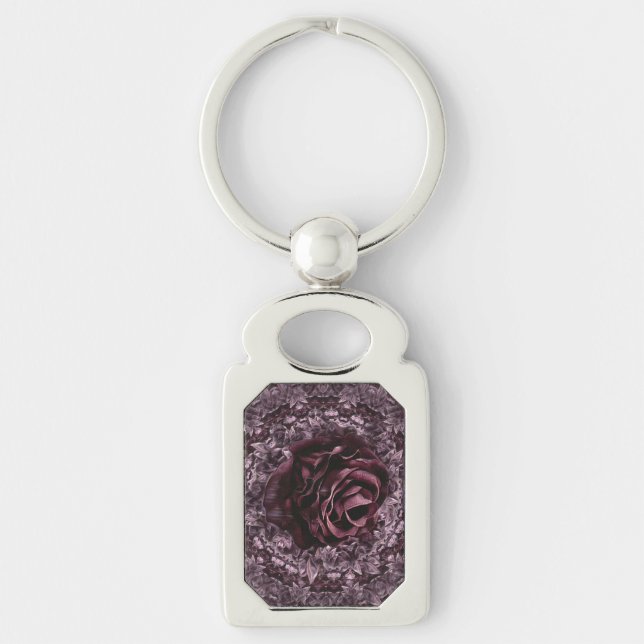 Rose Mandala  Keychain (Front)
