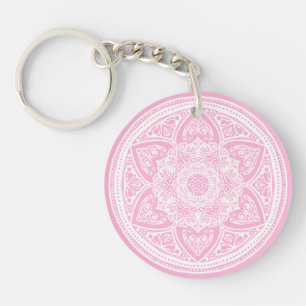 Rose Mandala Keychain