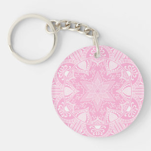 Rose Mandala Keychain