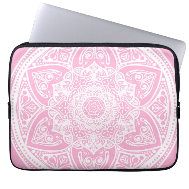 Rose Mandala Laptop Sleeve (Front)