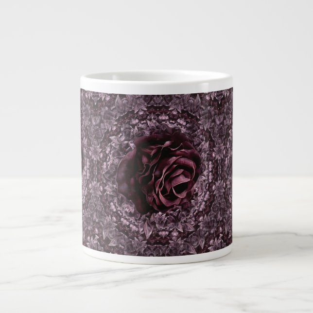 Rose Mandala  Large Coffee Mug (Front)
