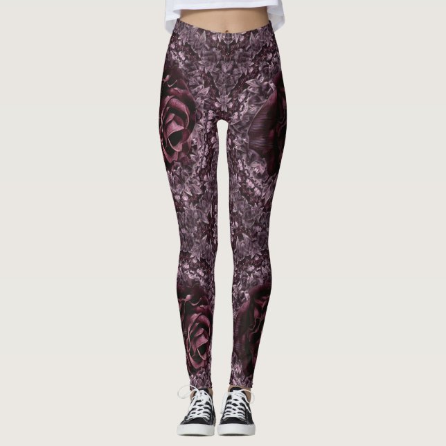Rose Mandala  Leggings (Front)