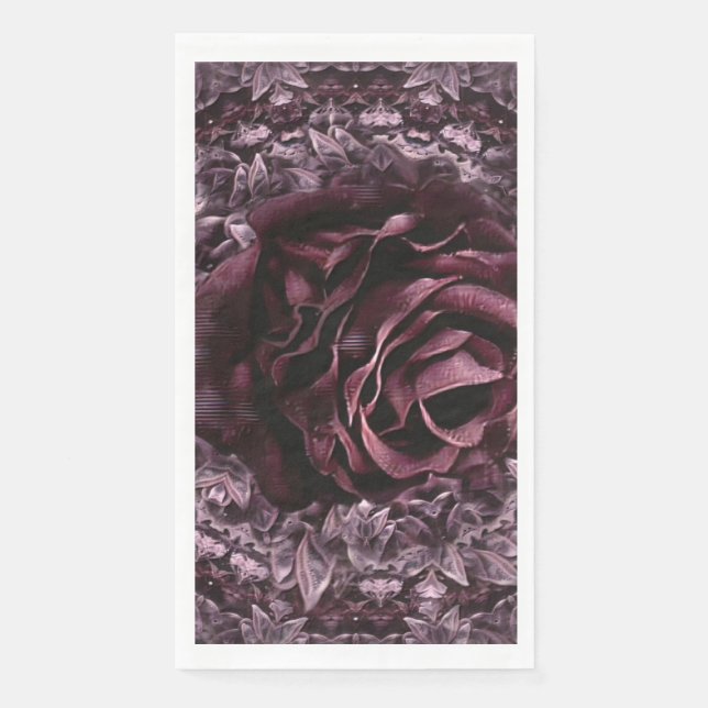 Rose Mandala  Napkin (Front)