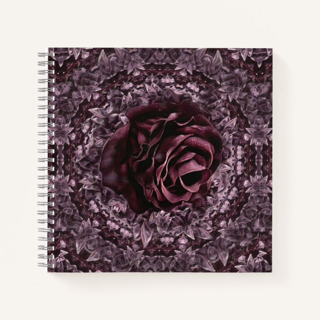 Rose Mandala  Notebook (Front)