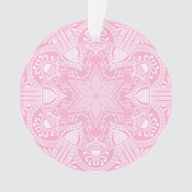 Rose Mandala Ornament (Front)