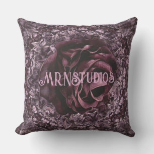 Rose Mandala Outdoor Pillow