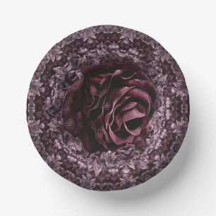 Rose Mandala  Paper Plate