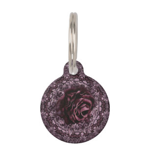 Rose Mandala  Pet Tag