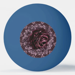 Rose Mandala  Ping Pong Ball