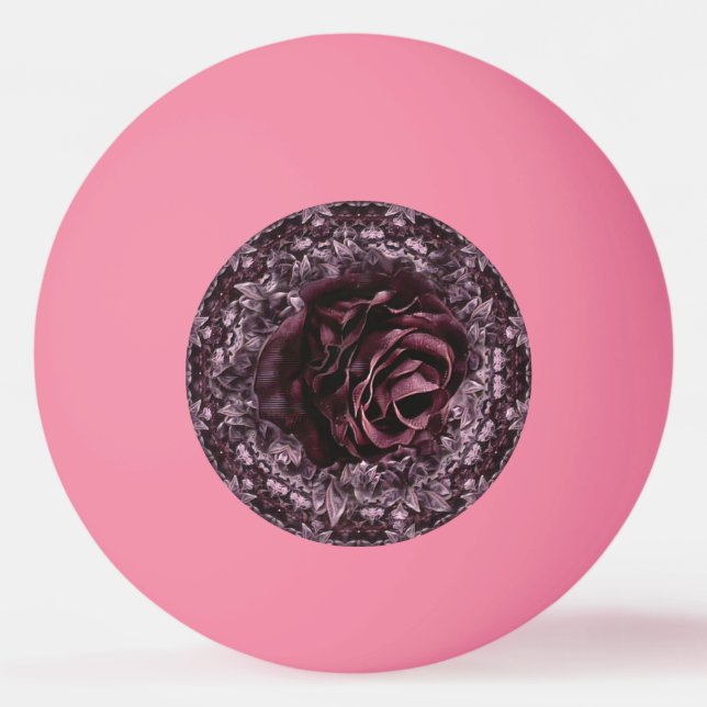 Rose Mandala  Ping Pong Ball (Front)