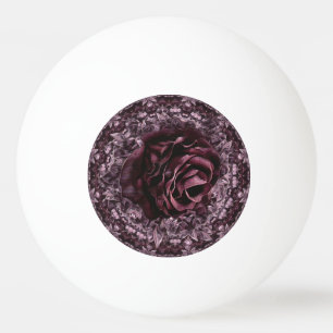 Rose Mandala  Ping Pong Ball