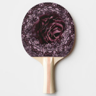 Rose Mandala Ping Pong Paddle