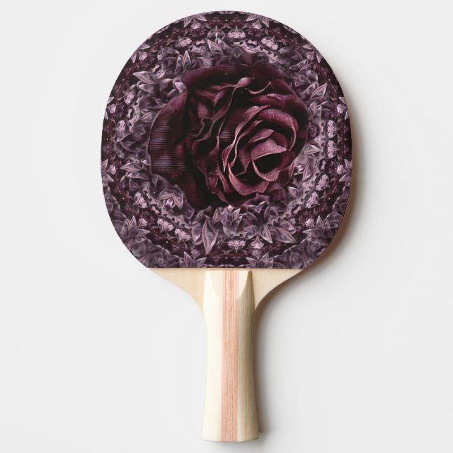 Rose Mandala  Ping Pong Paddle (Front)