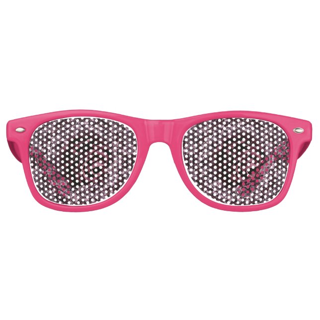 Rose Mandala  Retro Sunglasses (Front)