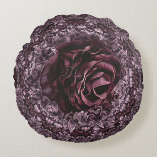 Rose Mandala  Round Pillow