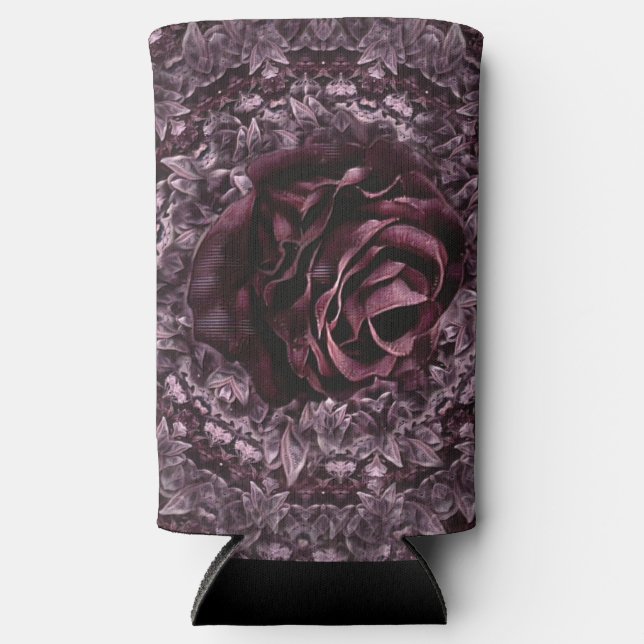Rose Mandala  Seltzer Can Cooler (Front)