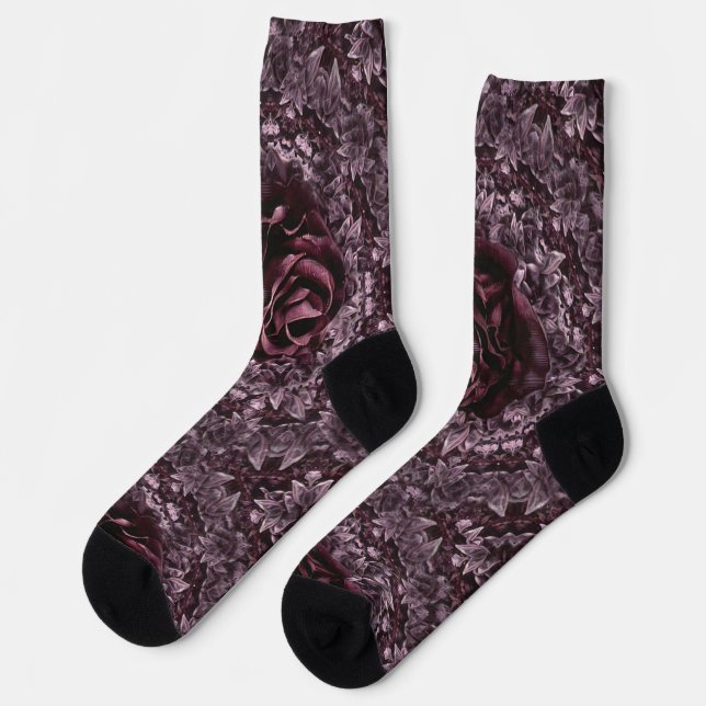 Rose Mandala  Socks (Left)