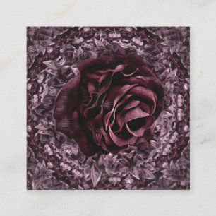 Rose Mandala  Square Business Card