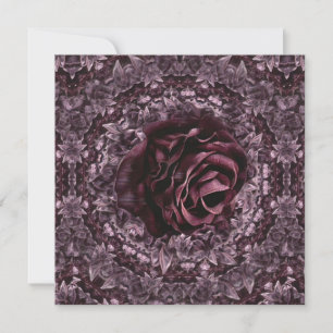 Rose Mandala  Thank You Card