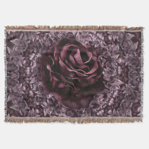 Rose Mandala  Throw Blanket