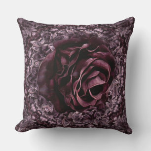 Rose Mandala Throw Pillow