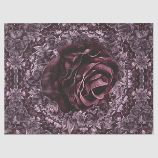 Rose Mandala  Tissue Paper (Front)